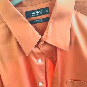 Men's Murano long sleeve shirt Orange men's Murano long sleeve orange shirt